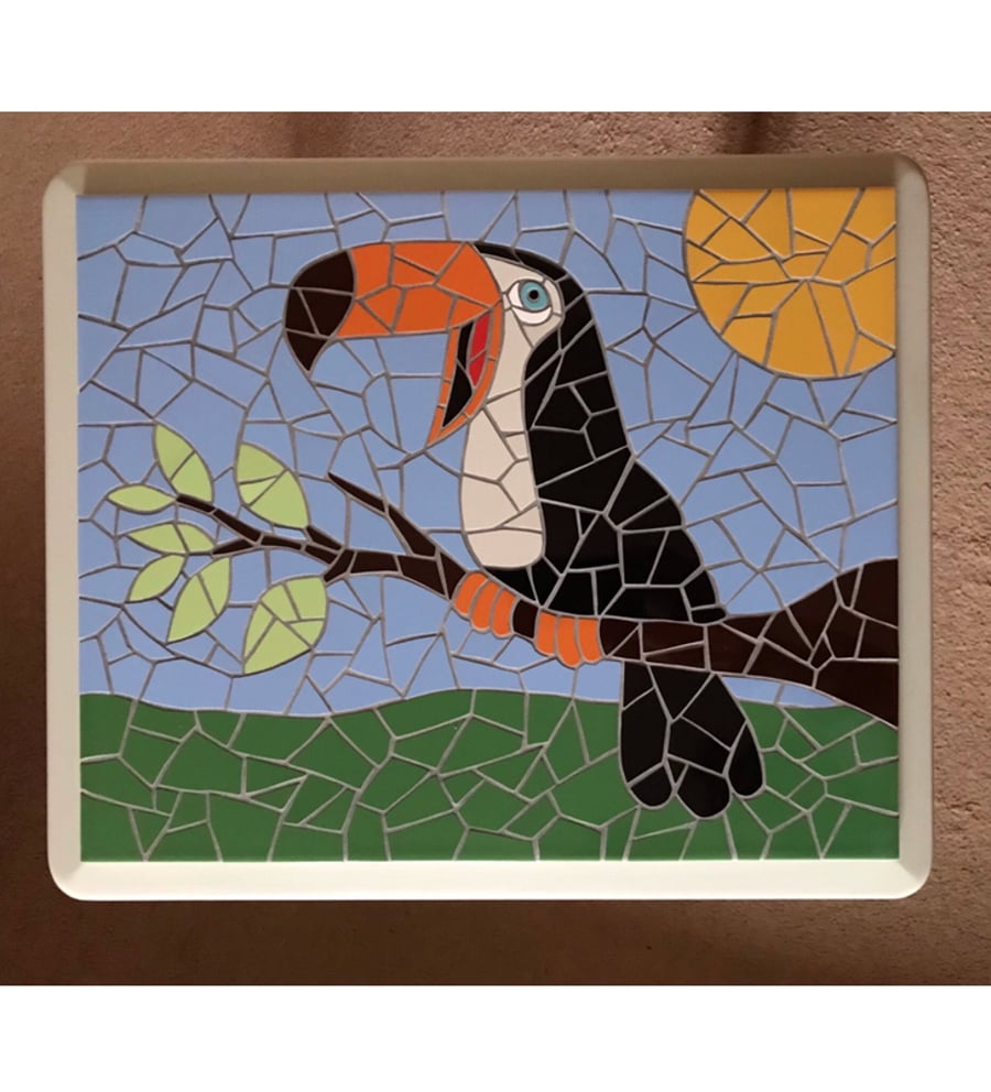 Toucan Mosaic Table
