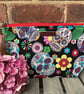 Skull Print Zip Pouch