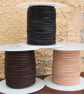 Kangaroo Leather Lace 2 mm premium quality Dark Brown 1m - Image 2