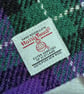 A6 'Harris Tweed®' Notebook Cover - Purple,Green Tartan & Liberty London Print - Image 5