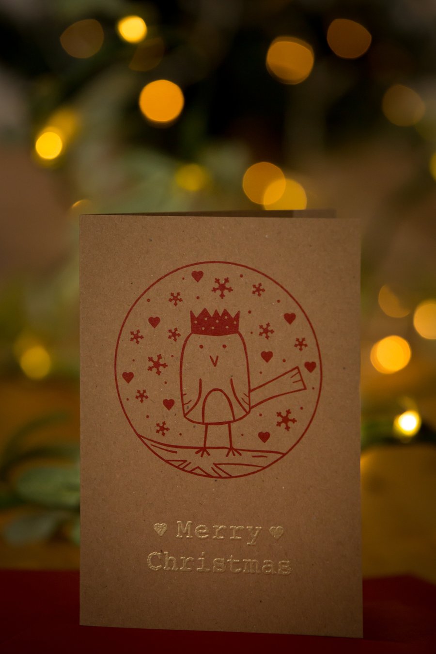 Christmas Red Robin greetings card