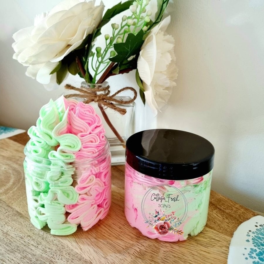 Refreshing Watermelon Scented Whipped Soap - Bath, Shower, Shave