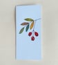 Embroidered Rosehips Greeting Card - Image 4