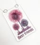 Fused Glass "Best Friends" Allium Hanging - Handmade Glass Suncatcher - Image 3