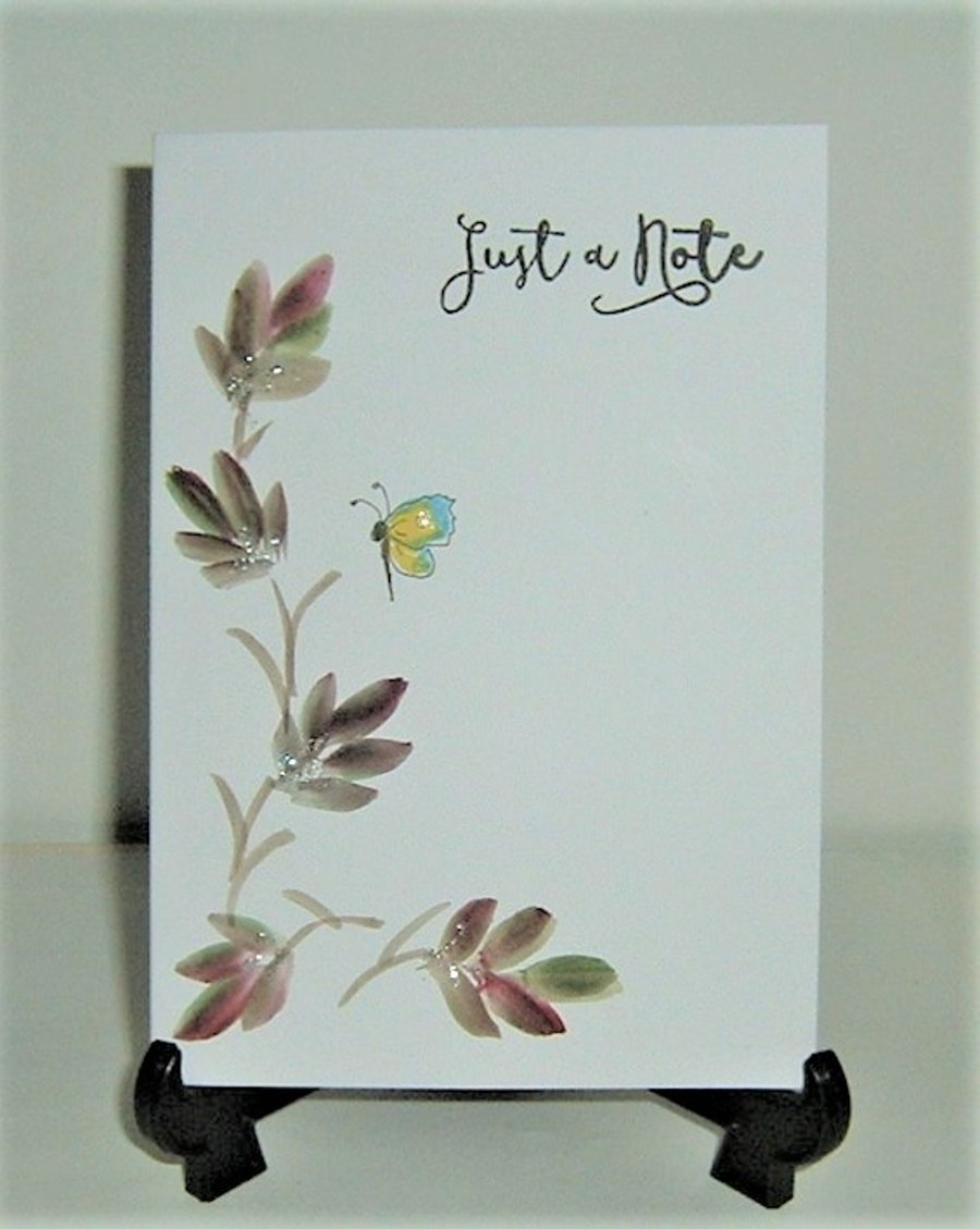 hand painted note card (ref f 315)