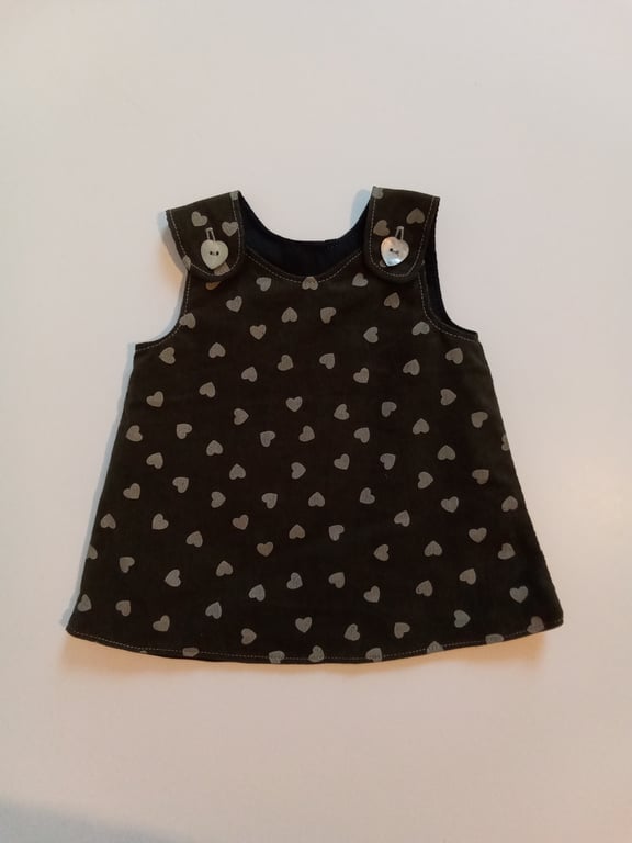 Dress, 0-3 months, Winter, Dress, needlecord, A Line dress,  pinafore