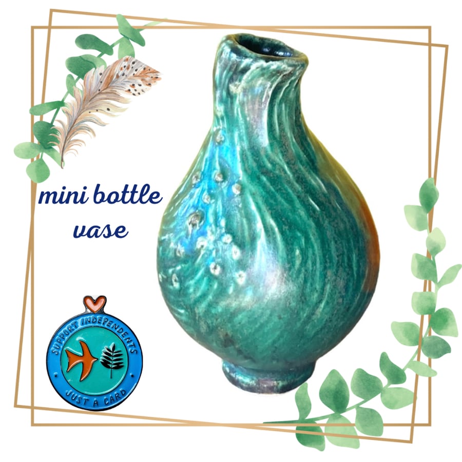 Ceramic Mini Bottle Bud Vase