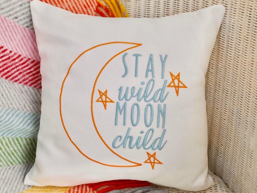 Moon Child: Embroidered Embroidered  33cm (13")