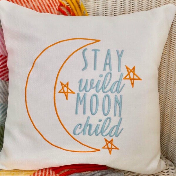 Moon Child: Embroidered Embroidered  33cm (13")