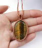 Tiger Eye Macrame Necklace Pendant  - Image 6