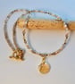 Pearl & Agate Necklace With Crystal Scallop Pendant, June Birthday, Gift For Her - Image 2