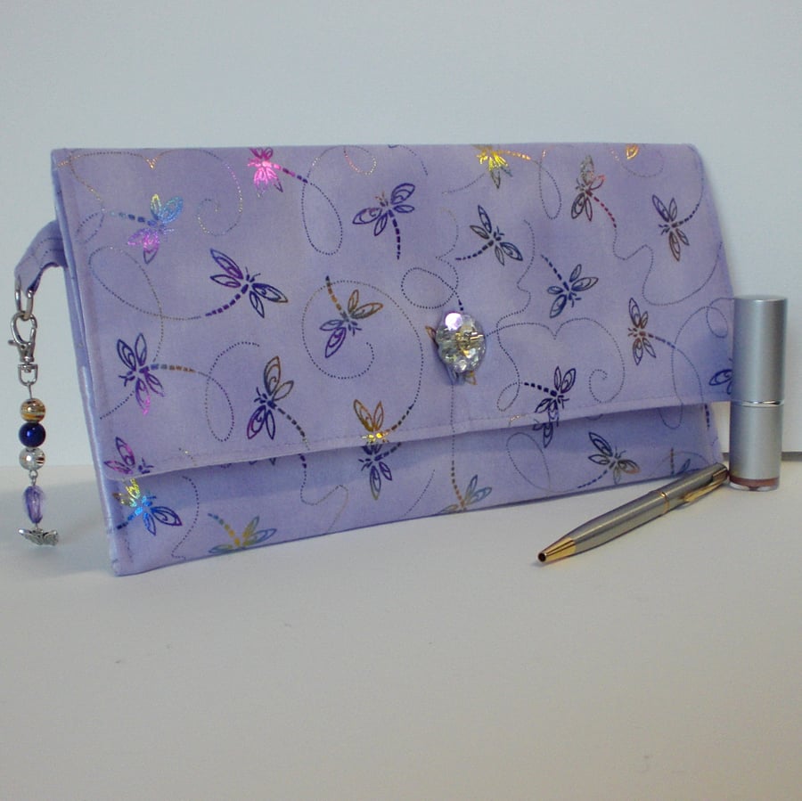Dragonfly clutch bag