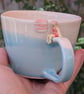 Ceramic Swimmer Cup with Blue Glaze Percentage to Cancer Research TO ORDER Mug - Image 2