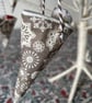 Christmas cornet decorations - pack of 4 - Image 5