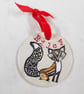 Personalized name Adorable Fox tree decoration. - Image 1