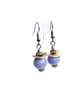 Blue beaded earrings - Image 4