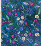 Pat Albeck Flower Waltz Jonelle Blue Floral 60s 70s RETRO Vintage Fabric