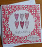 Floral Hearts Best Wishes Just For You Card