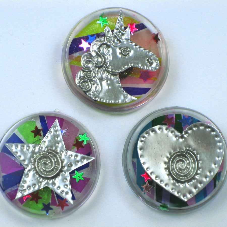 Sale! Unicorn Magnet Gift Set with Heart and Star