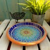 Gypsy Rainbow Mosaic Garden Bird Bath