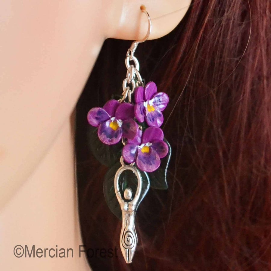 Wiccan earrings on sale