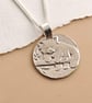 Red Panda Engraved Sterling Silver Coin Necklace - Image 3