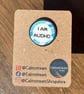 I AM AUDHD Pin Badge Calmstream Blue Design Stainless Steel 25 mm - Image 2