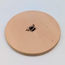 Bee wooden chopping board or serving board, pyrography, gift for a bee lover