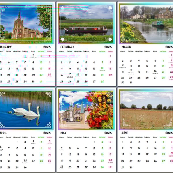 Downham Market & Surrounding Villages Norfolk 2026 A4 Calendar