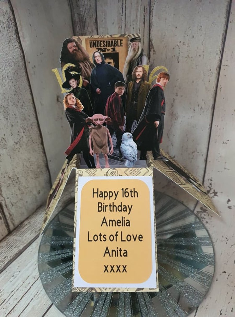 Harry Potter Birthday Pop-Up Card