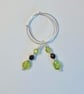 925 Silver Hoop & Gemstone Earrings, Anniversary, August Birthstone Gift For Leo - Image 6