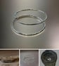 Silver Hammered Stacking Bangle - Image 2