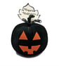 Jack O'Lantern Book Pumpkin - Handmade Personalised Halloween Decoration