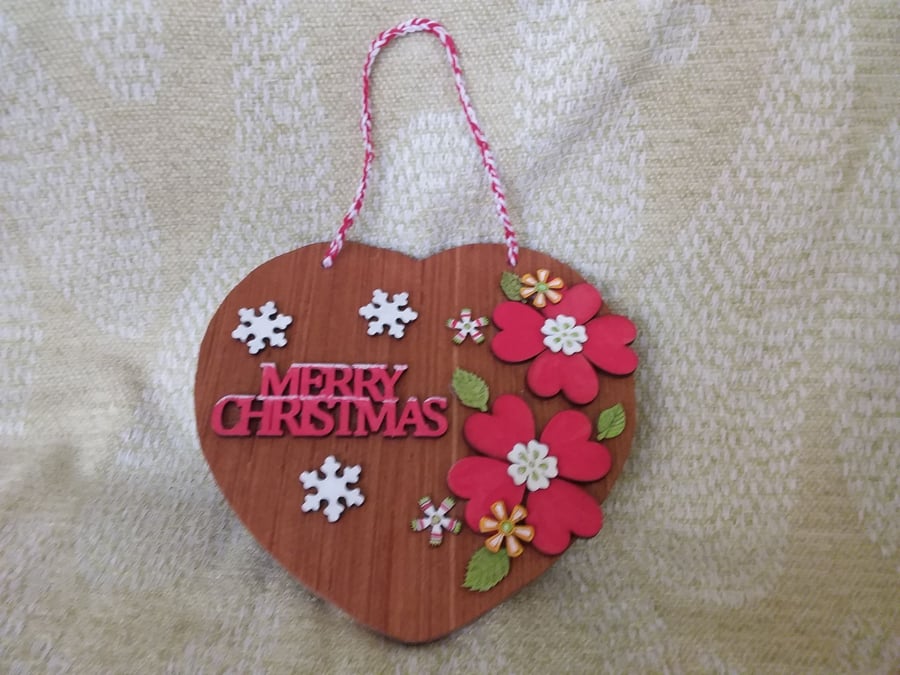 Christmas Heart Plaques 