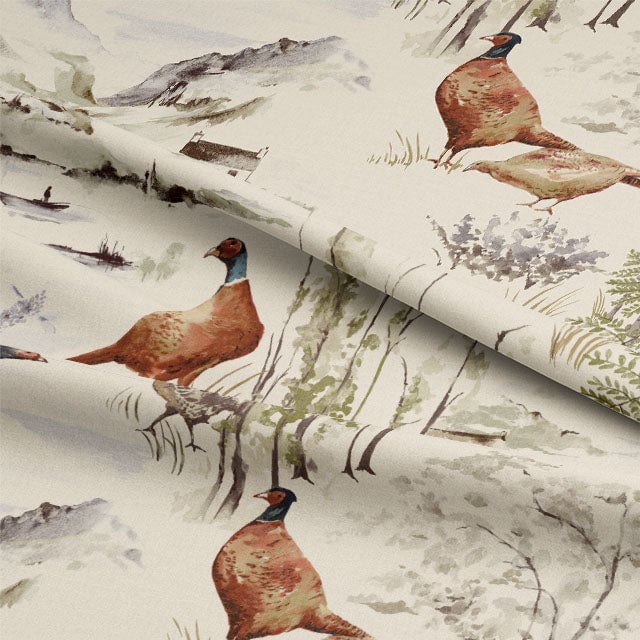 Winter Pheasant Tablecloth 400  x 140cm 