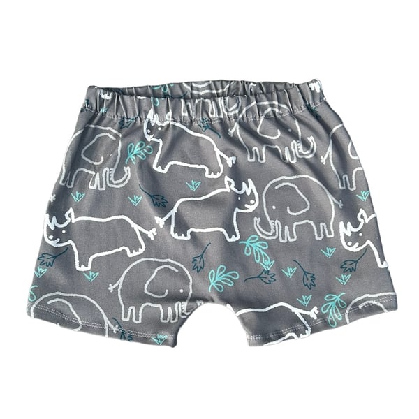 Rhino and Elephant kids Shorts - 3 yrs & 4 yrs