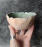 Coastal Inspired Bowl with Mother of Pearl Effect Interior, Artisan Wabi Sabi - Image 2