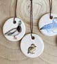 Handmade Ceramic Duck Family Set of 4 Ornaments - Image 3