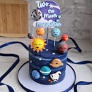 Two the moon cake topper