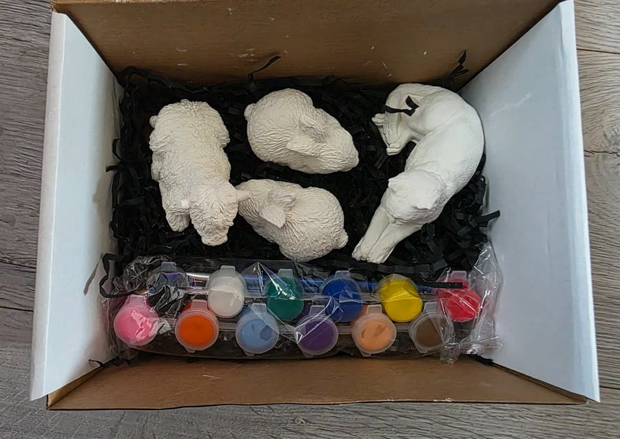 Paint your own toy for children and adults 