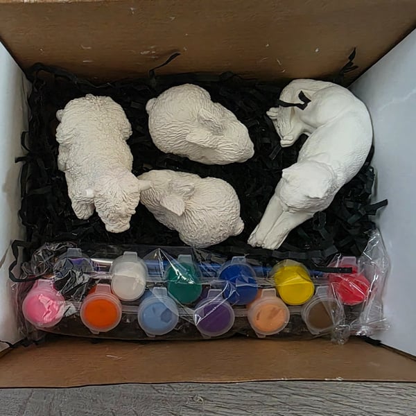 Paint your own toy for children and adults 