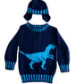 Knitting Pattern Dinosaur Sweater and Hat (Velociraptor). Digital Pattern - Image 6