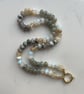 Winter Sun Hand Knotted Beaded Gemstone Necklace
