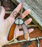Stained Glass Acorn or Sycamore Seed Gift, Autumnal Tiffany Hanging Suncatcher  - Image 4
