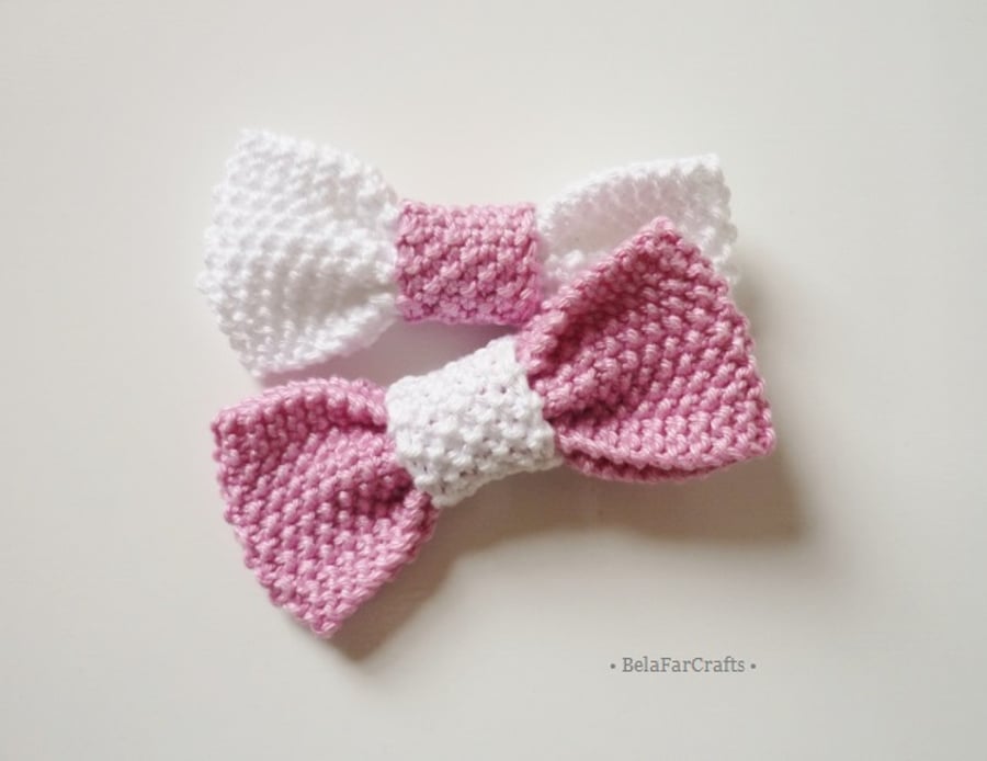 Twins gift set - Photo shoot bows - Mother & daughter present 
