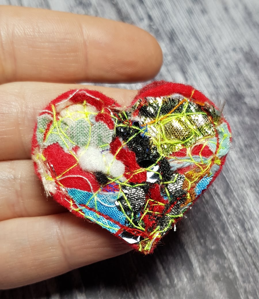 Valentine's Heart Brooch