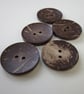 5 Medium Chunky Coconut Buttons - Image 3