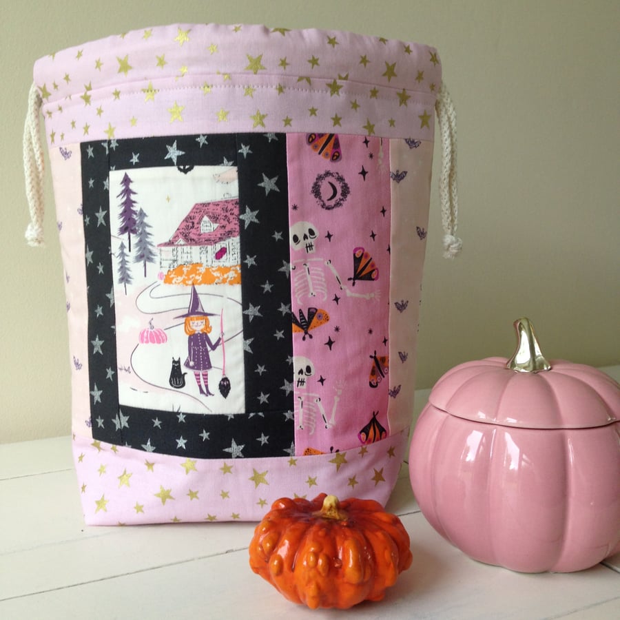 Spooky and sweet medium  project bag