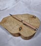Hand Turned Wooden Twist Pen - Lacewood with Chrome Plating - Image 3