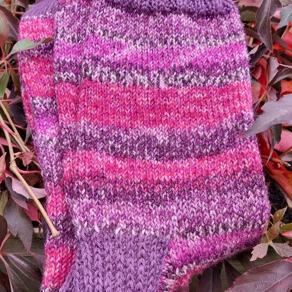 Handknitted Adult Socks - UK 5-7